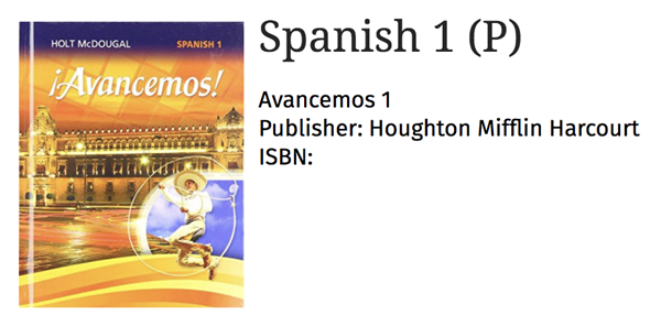 Spanish 1 